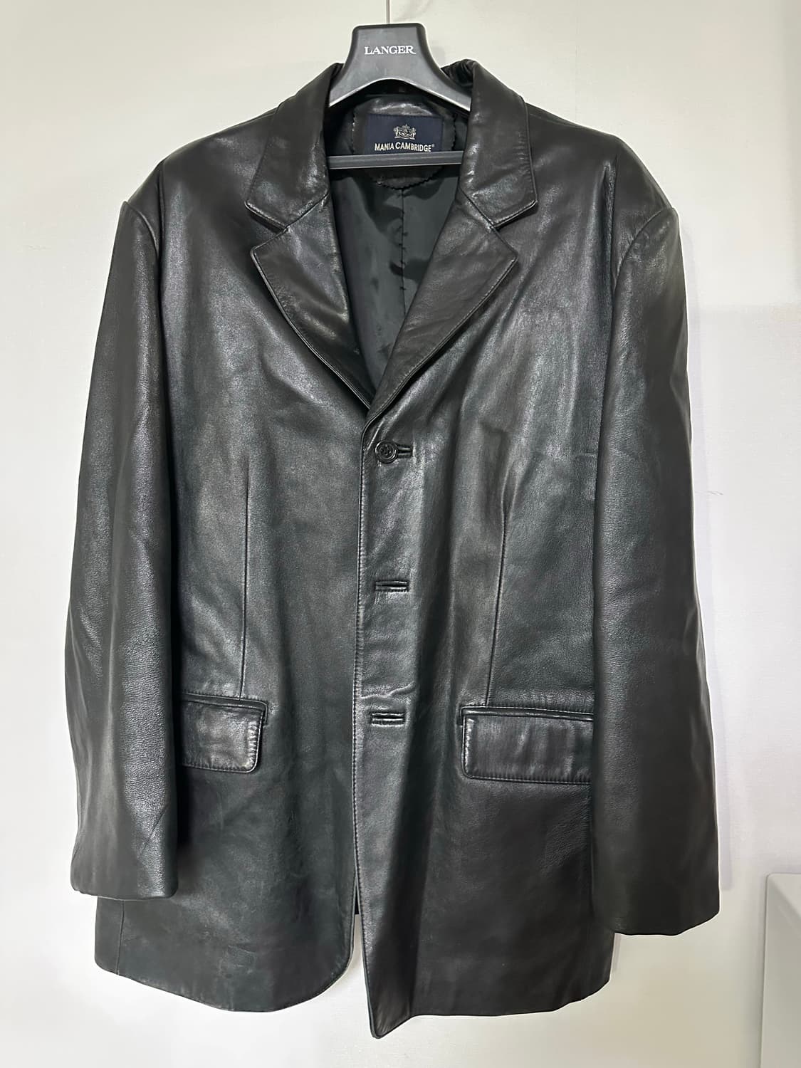 마니아 캠브리지 블랙 가죽 자켓 상품이미지1