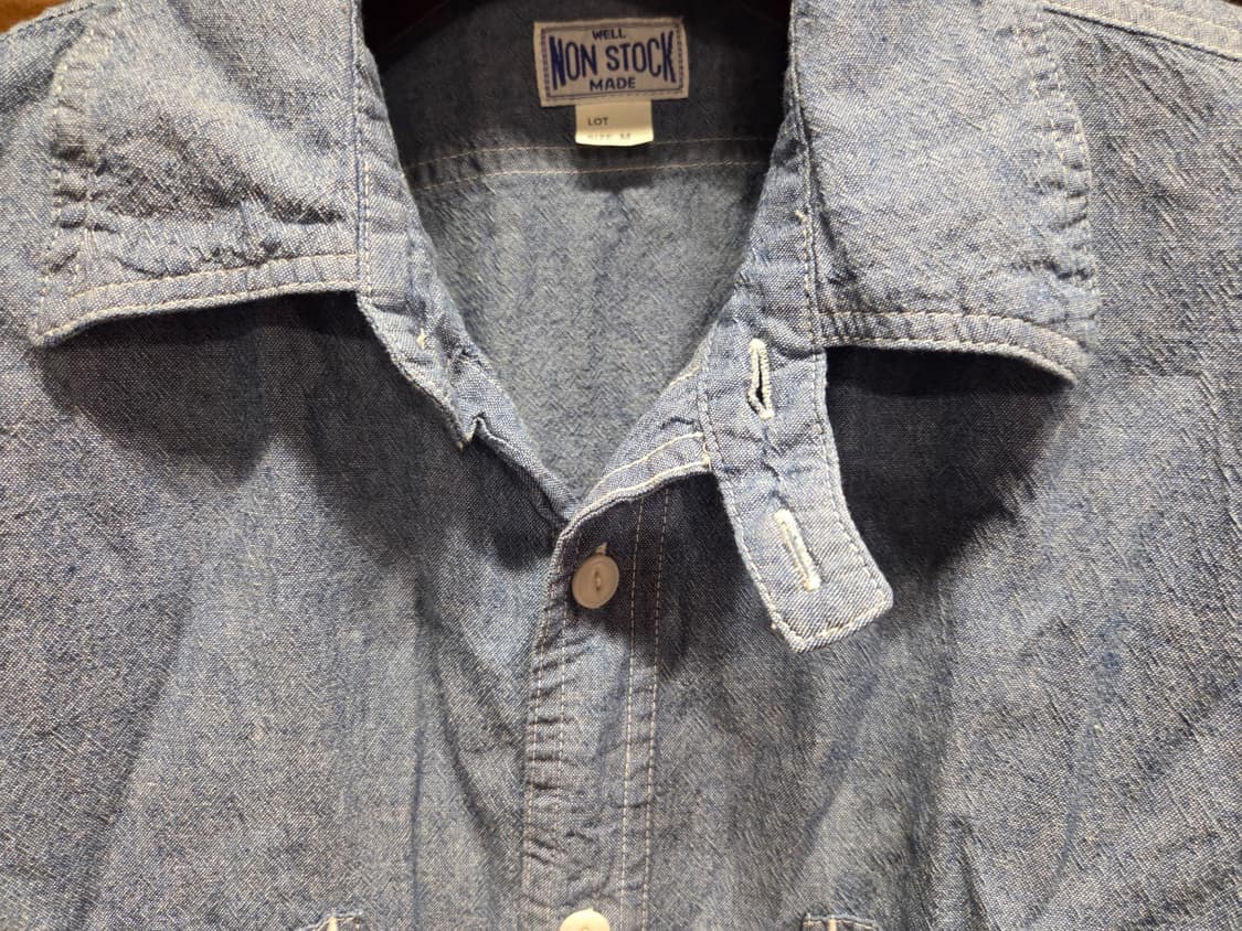 논 스톡 샴브레이셔츠  상품이미지3