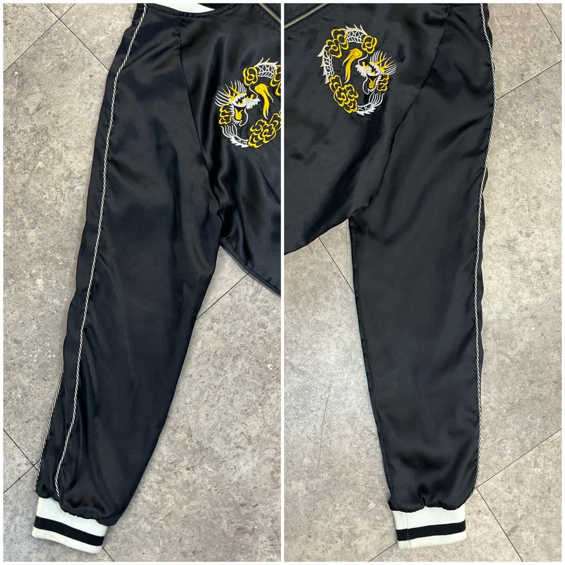 빈티지 자수 스카잔 블랙 M #csz2753 상품이미지6