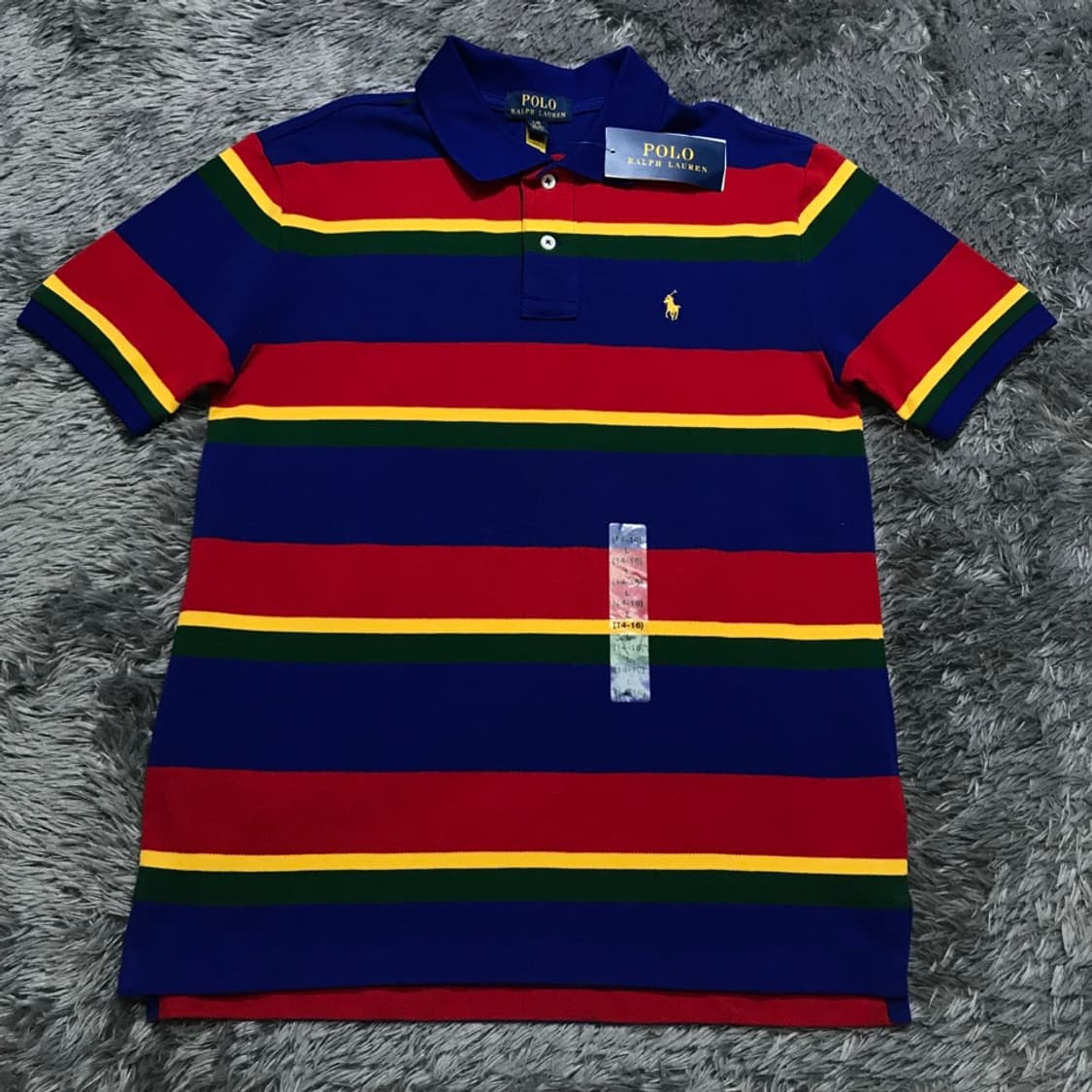 [[키즈 L,새상품] 폴로(POLO)랄프로렌 스트라이프 반팔티k65 상품이미지1