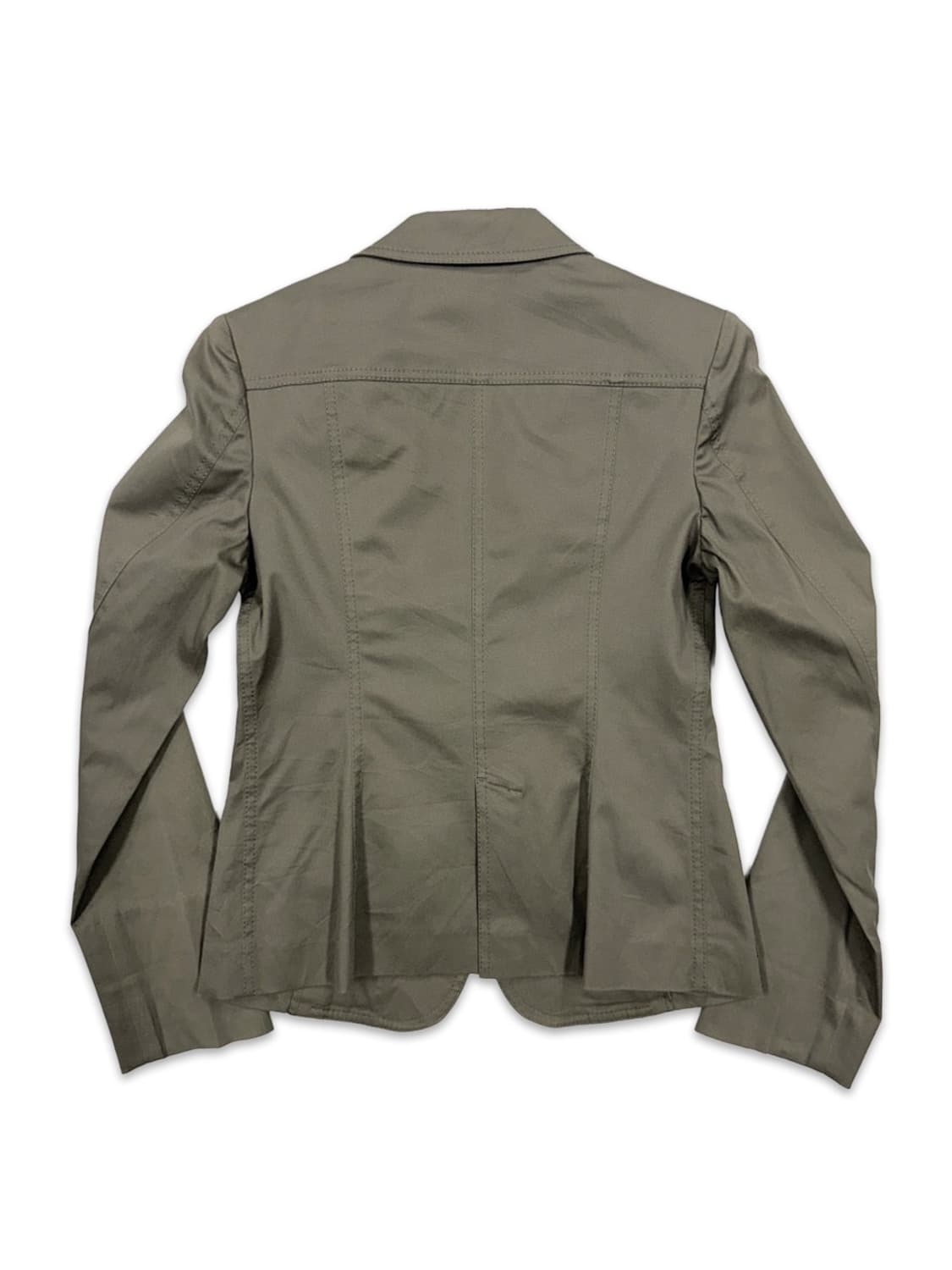 빈티지 올리브 카키 포켓 디테일 싱글 자켓 상품이미지4