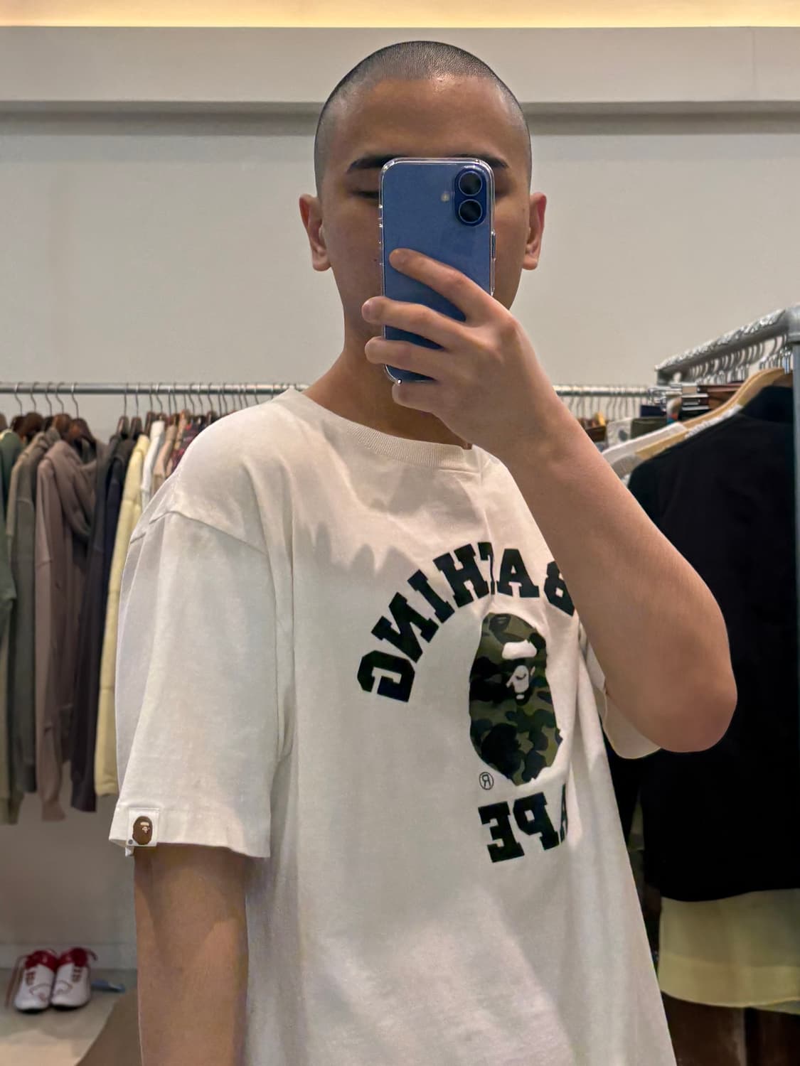 베이프 퍼스트 카모 컬리지 티셔츠 상품이미지6