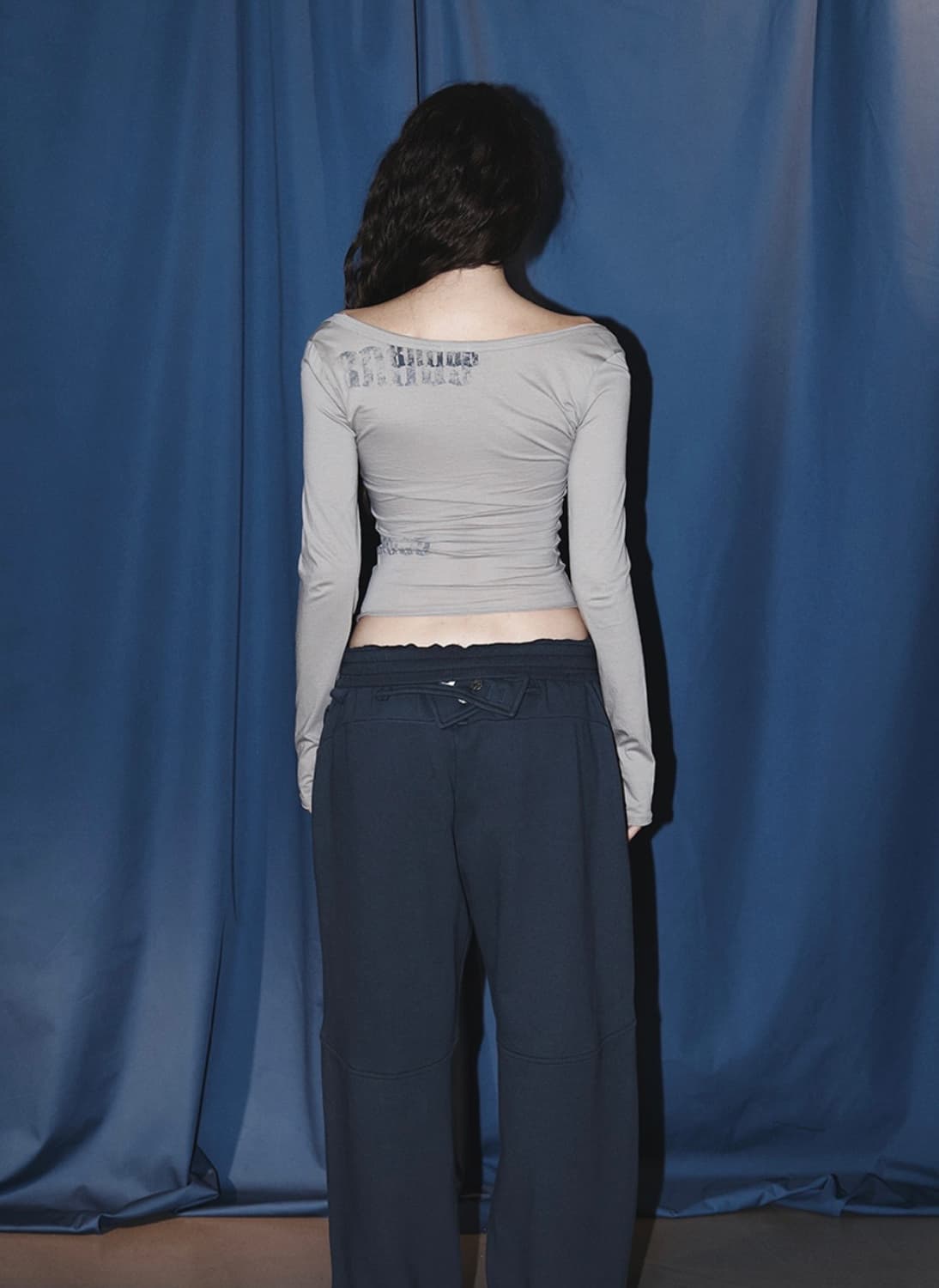 Elsie Deep Round-neck Long Sleeve Top (M 상품이미지2