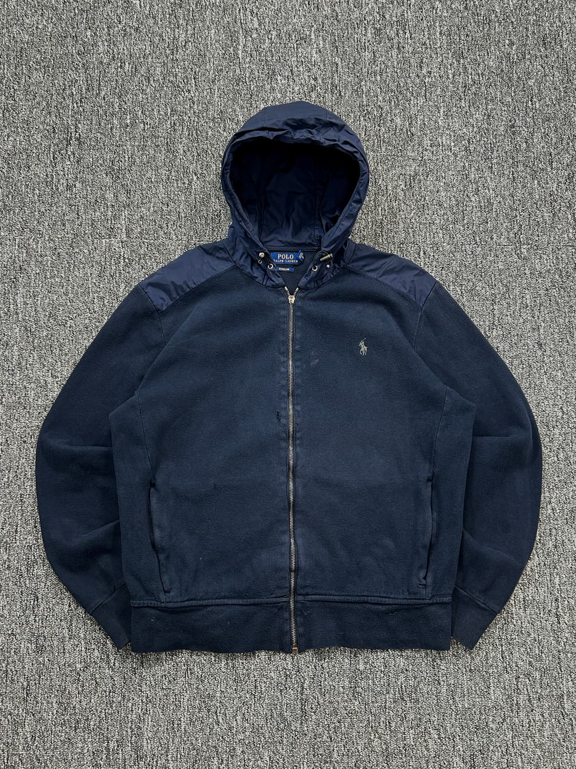 폴로 랄프로렌 네이비 나일론 후드 집업 L   상품이미지3