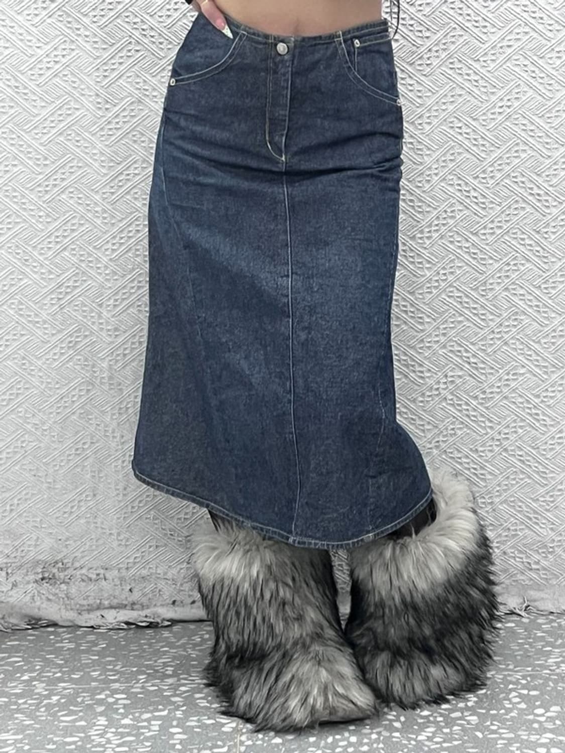 리바이스 엔지니어드 데님 스커트 청치마 M C08956 상품이미지1