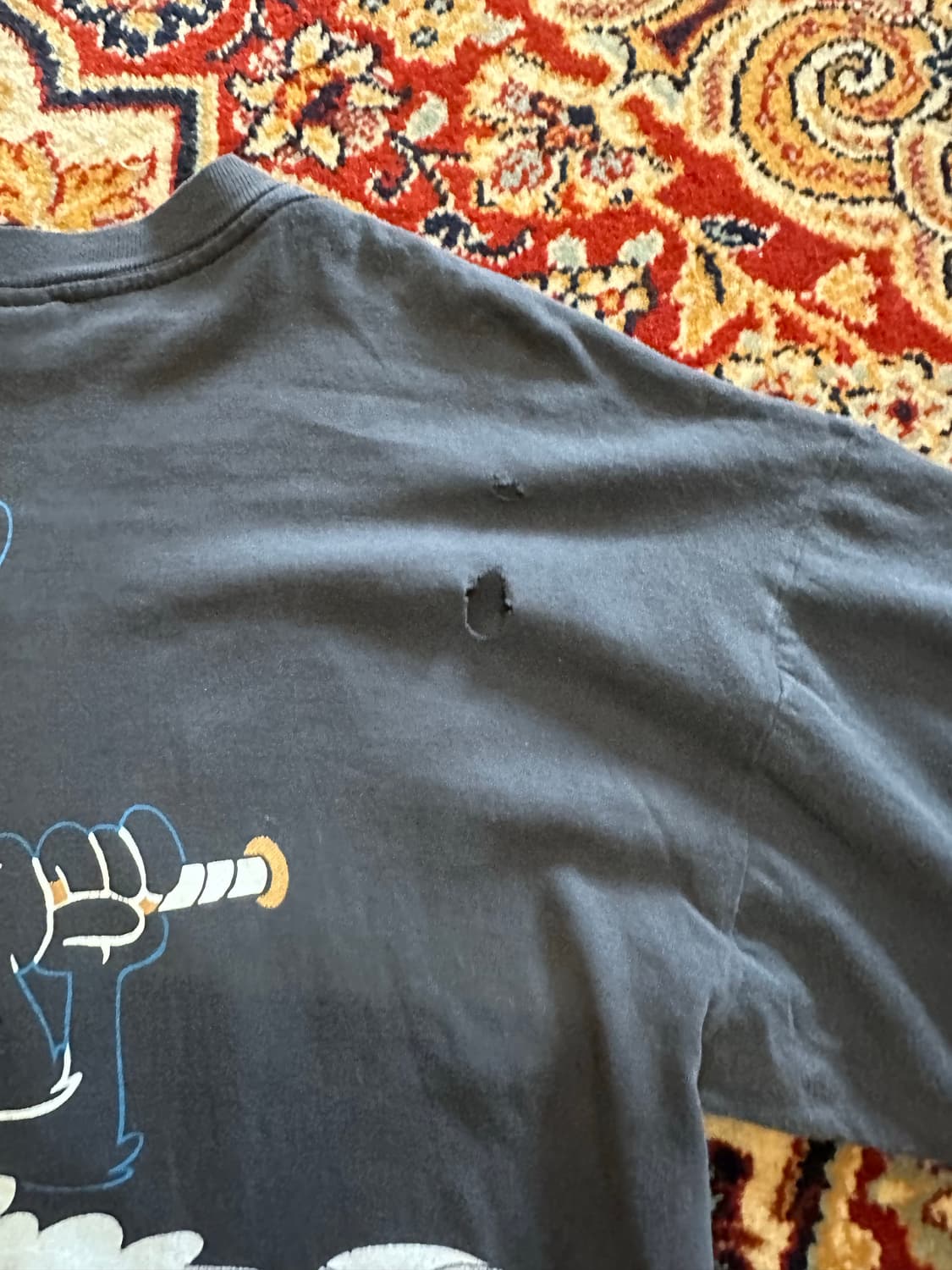 90s 루니툰즈 벅스바니 & 대피덕 베이스볼 더블 사이드 티셔츠 - XL 상품이미지9