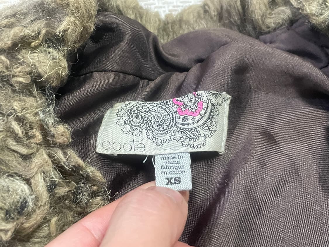 에콜레 텍스처 컬리 보헤미안 퍼 베스트 J03413 상품이미지4