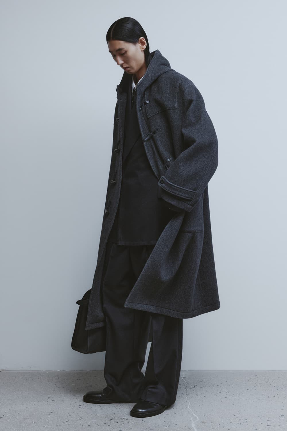 [M] 유스 더플코트 차콜그레이 상품이미지2