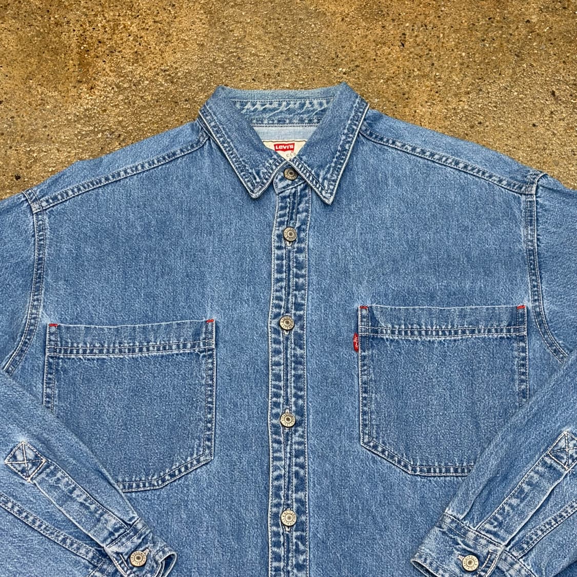 90s 미국빈티지 리바이스 데님셔츠 청셔츠 청남방 상품이미지3