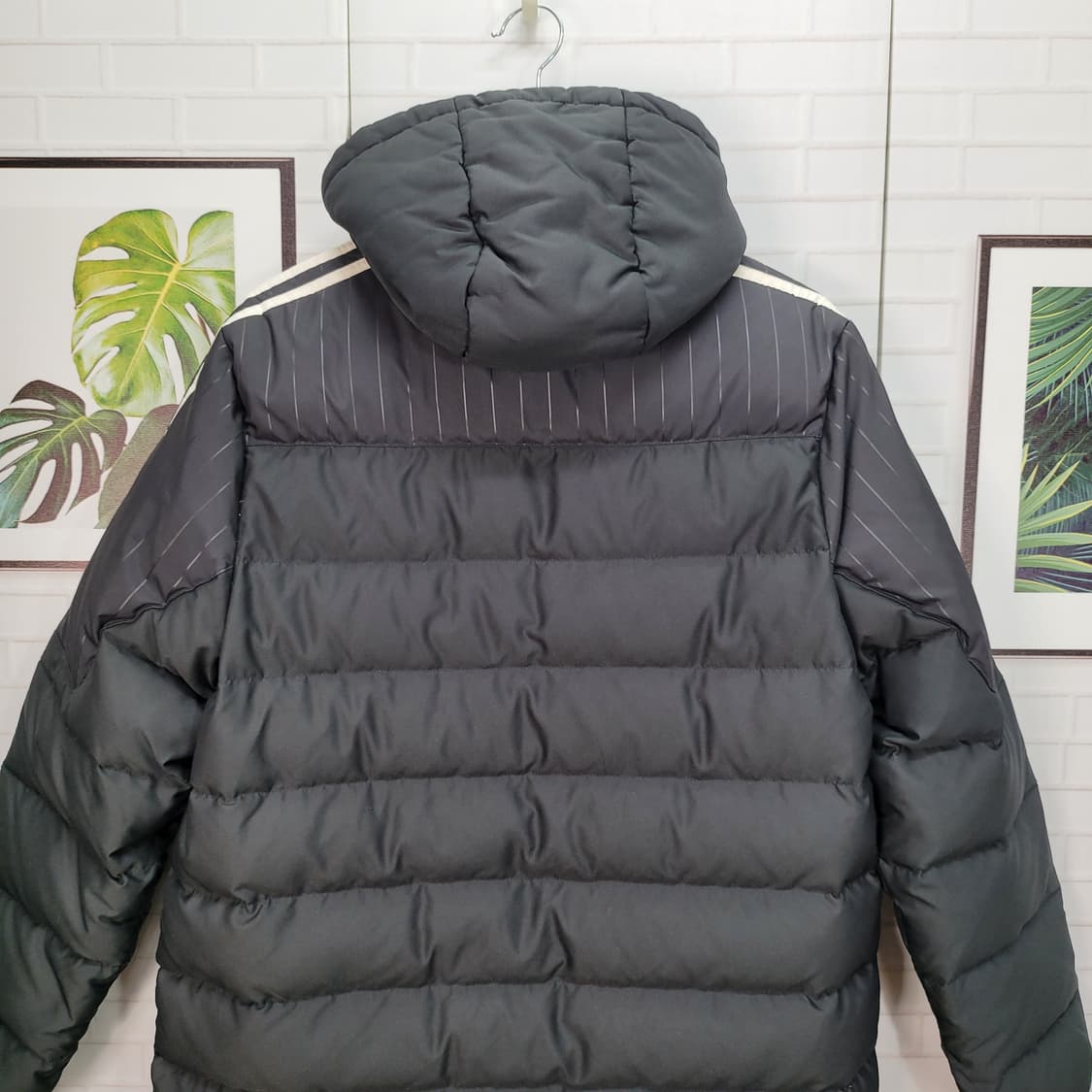 아디다스 티로15 다운 후드 롱 패딩 자켓 점퍼 95사이즈 상품이미지5