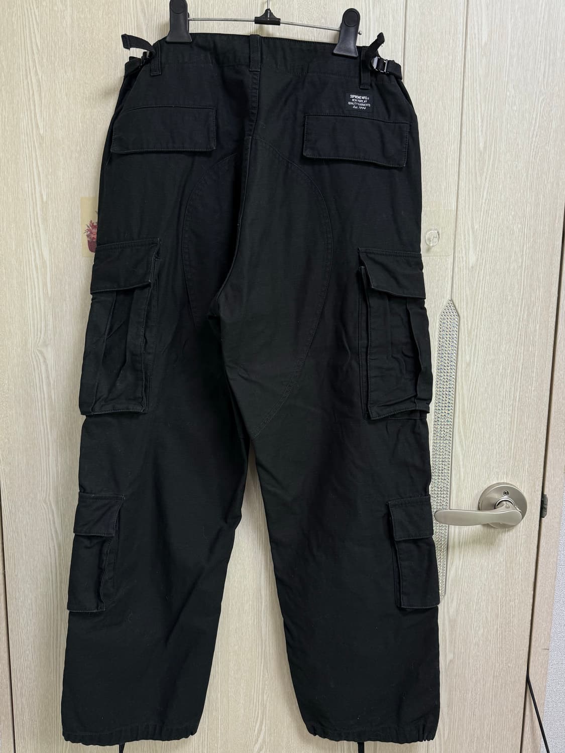 (30)슈프림 카고 팬츠 블랙 - 23SS 상품이미지3