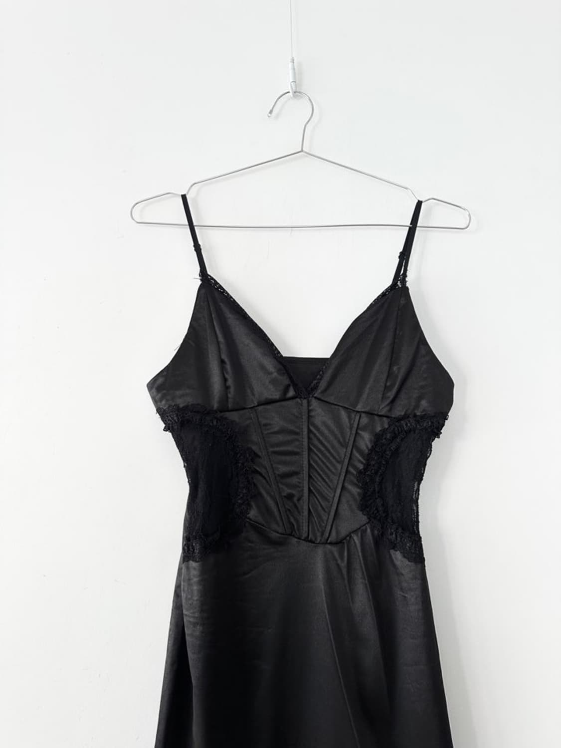 Gothic feminine slip ops / black 상품이미지2