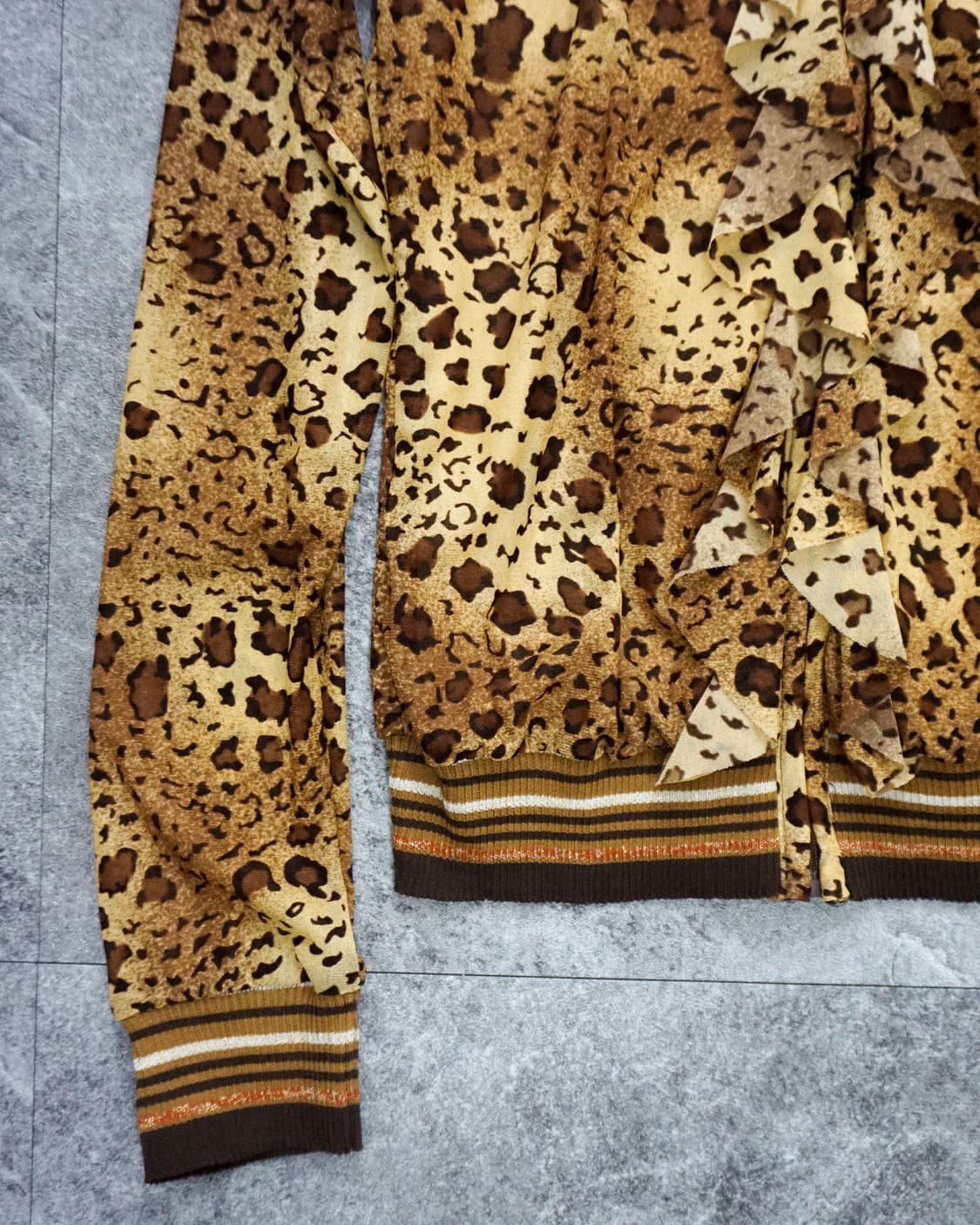 Leopard Frill Zip Up 상품이미지4