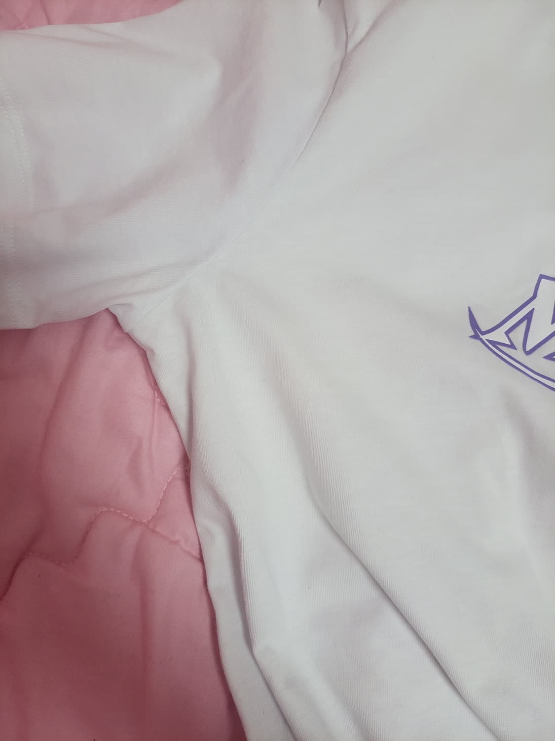 정품)급처잠깐한번입음!MSGM 바이올렛로고 반팔 면티셔츠 꼼데가르송st 상품이미지5