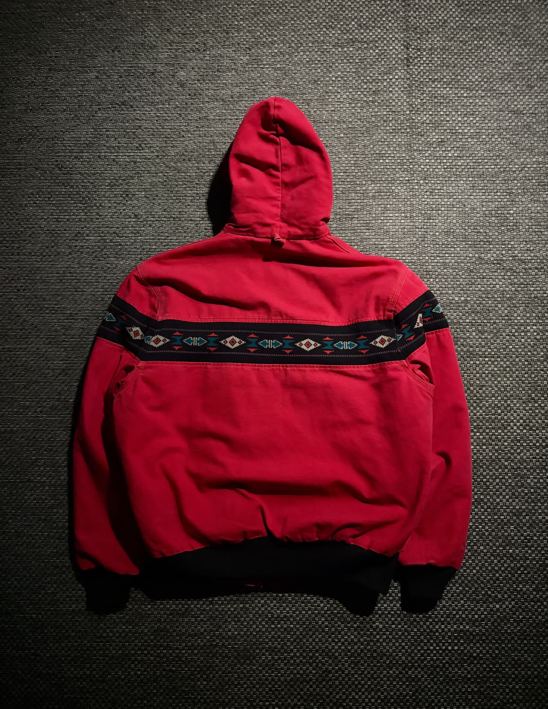 90s 칼하트 아즈텍 액티브 J79 RED M USA🇺🇸 상품이미지9