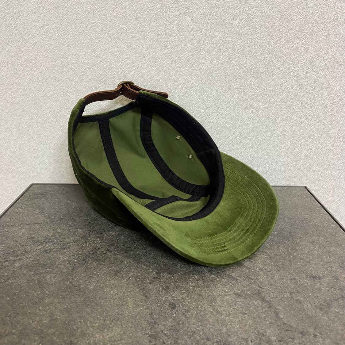 (OS) 슈프림 박스로고 캠프캡 모자 벨벳 올리브 카키 상품이미지7