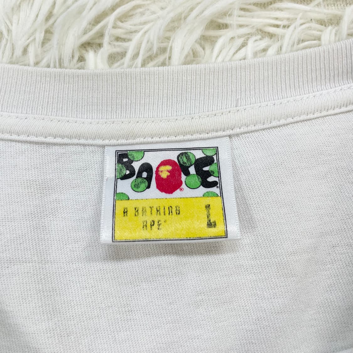 베이프 시티 카모 비지 워크 반팔티 화이트 상품이미지4