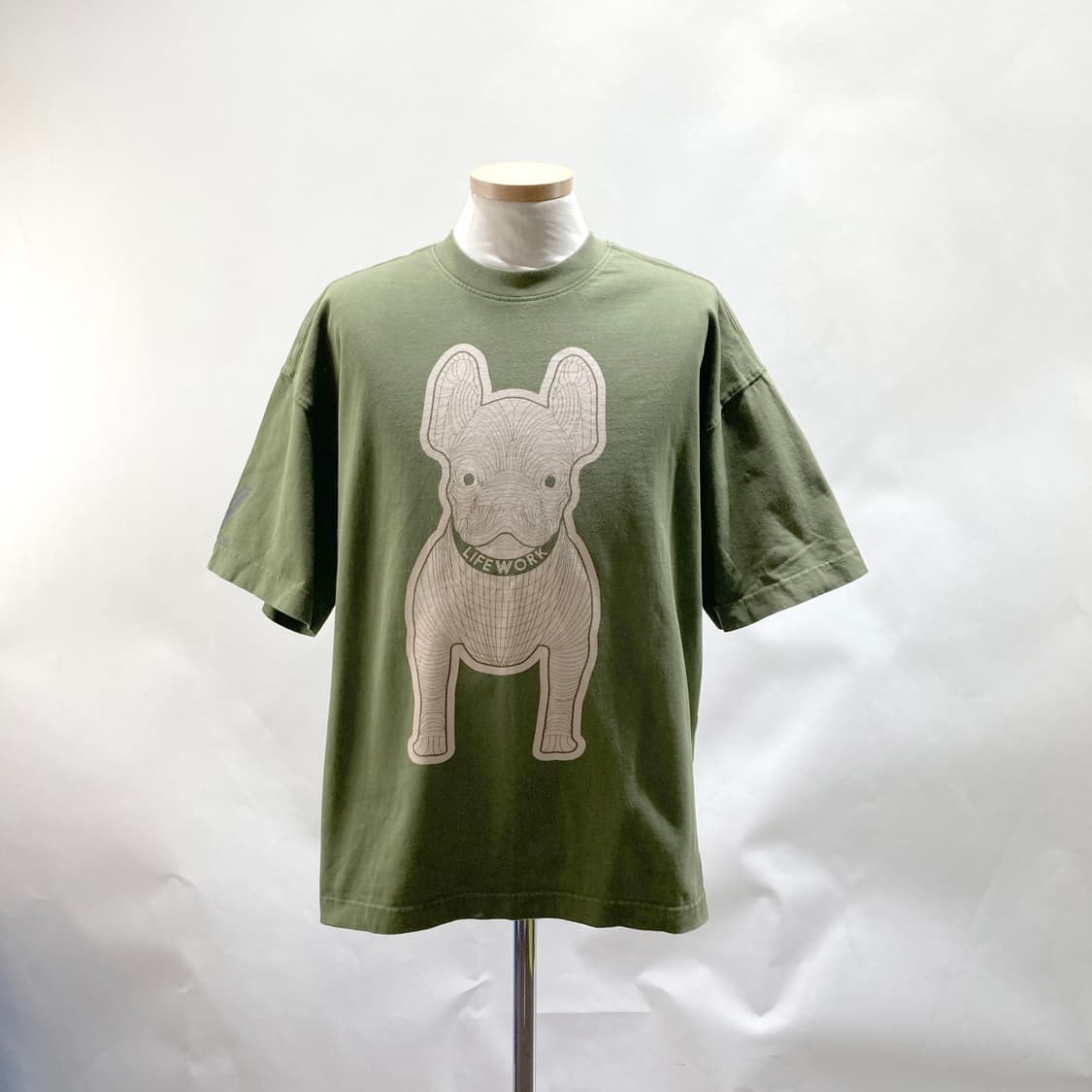 라이프워크 남성반팔 오버핏 카키 M 상품이미지1