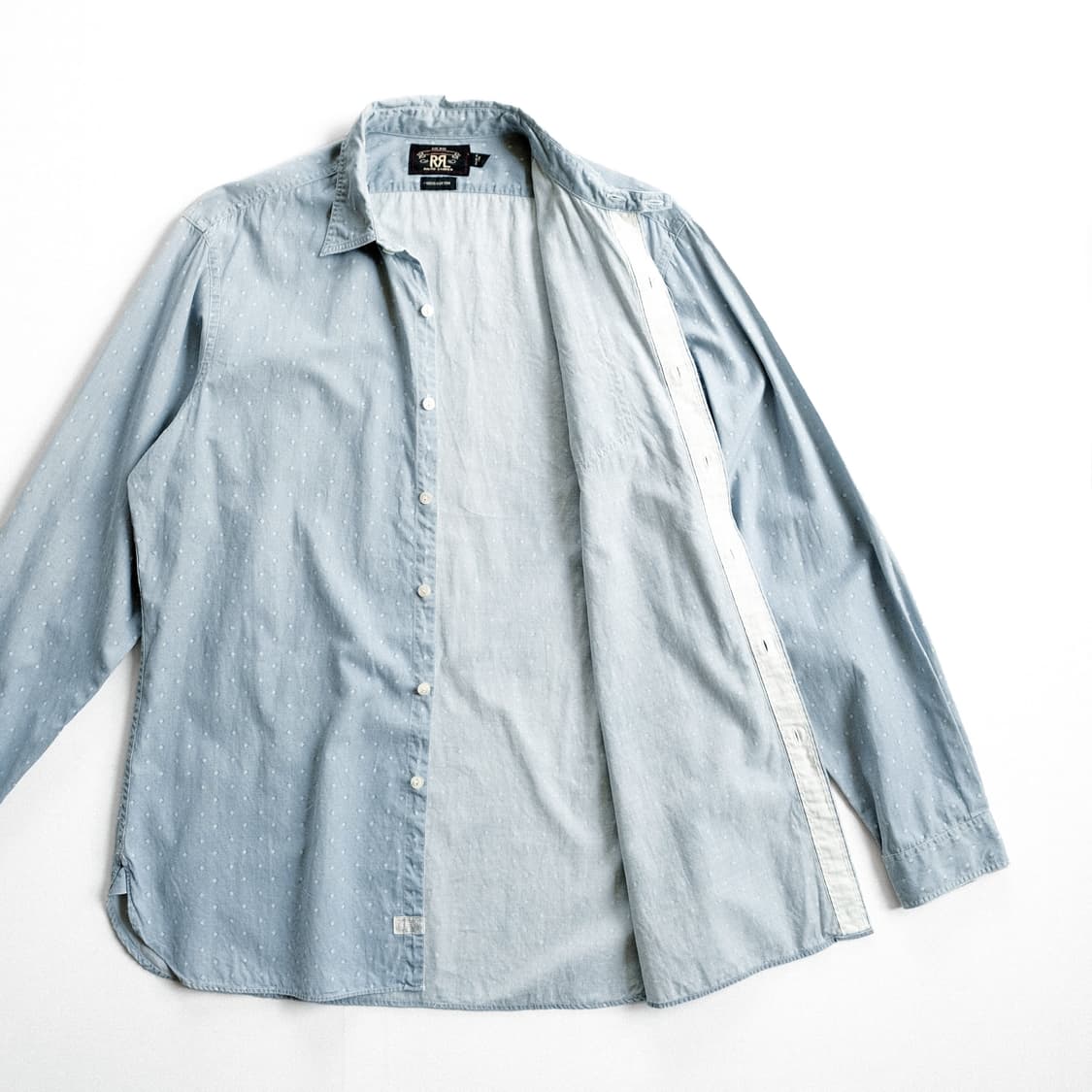 RRL 더블알엥 워크 셔츠 블루 M사이즈 상품이미지8
