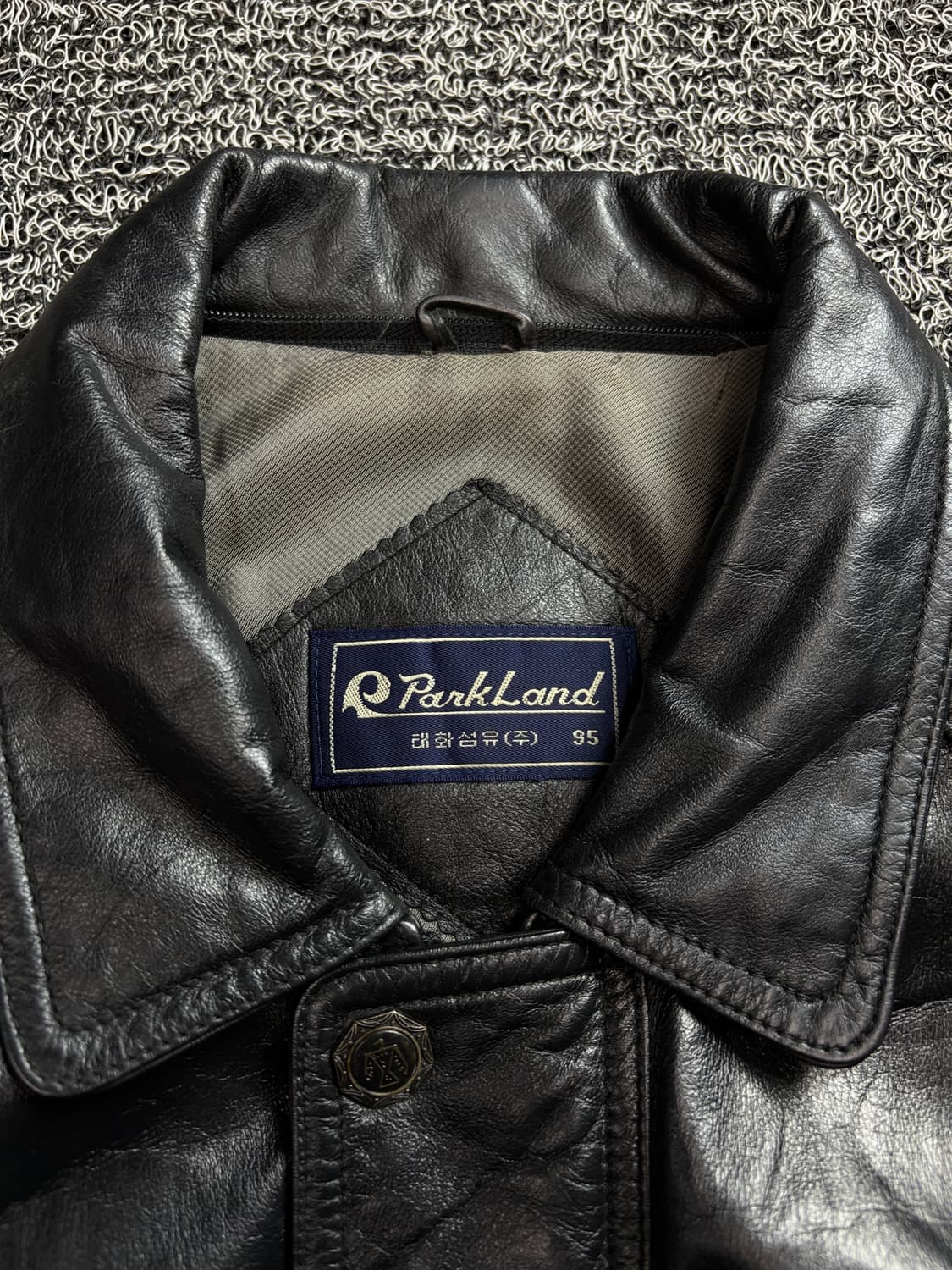 90s PARKLAND 빈티지 카우하이드 레더 봄버 자켓 1641 상품이미지3