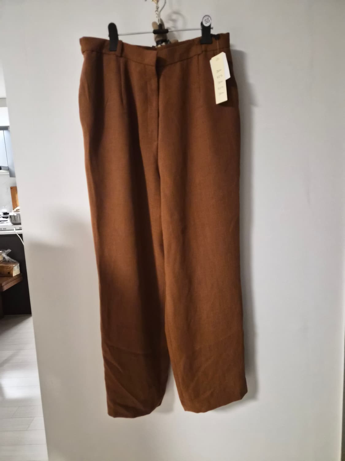 [새상품/일본] AGASA 레나운 브라운 핀턱 와이드 슬랙스 (72-7 상품이미지2