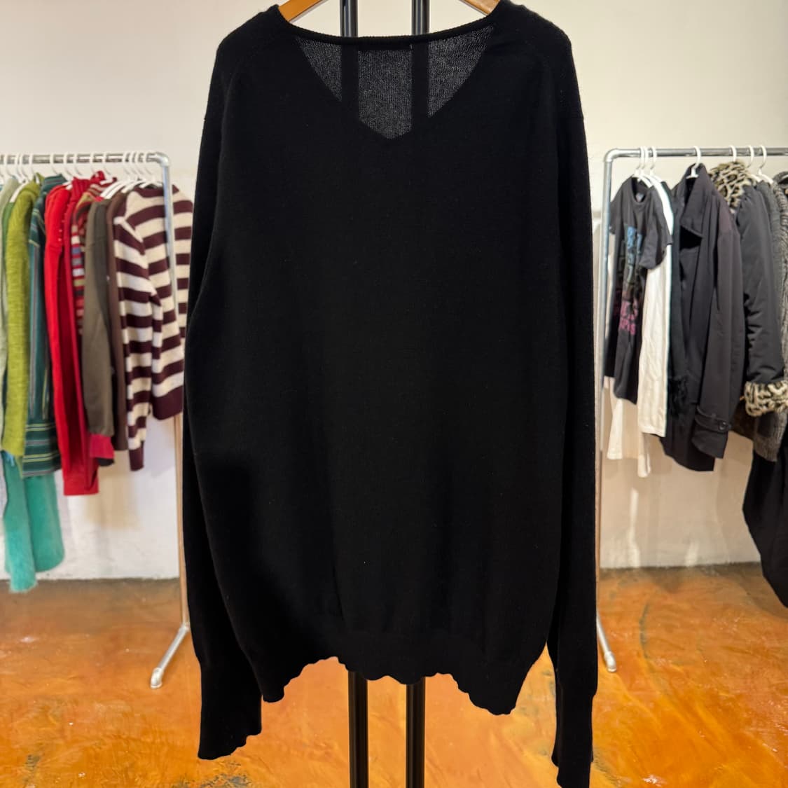 딥 브이넥 캐시미어 100 니트 / XL 사이즈 상품이미지2