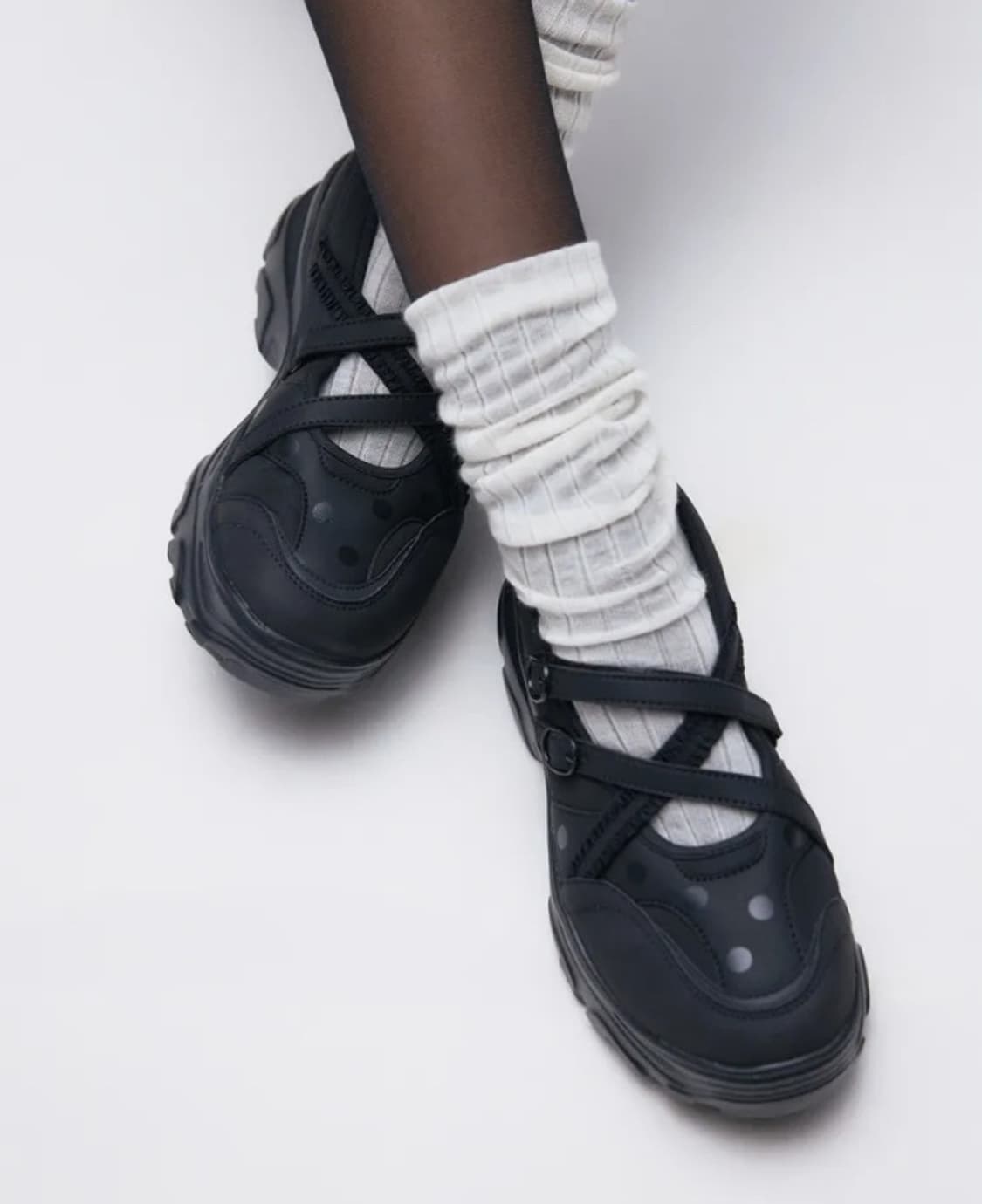 [:DOT EDITION] 로미타 플랫폼 밴딩 도트 메리제인 슈즈 상품이미지1