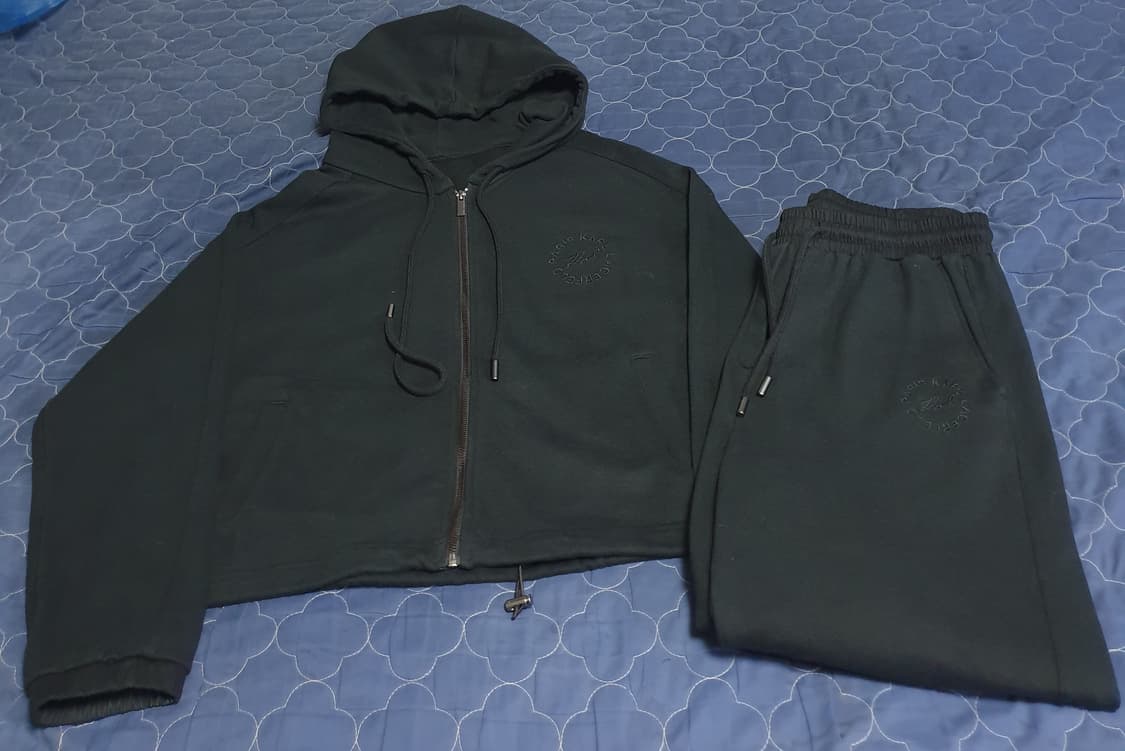 칼 라거펠트 파리 후드집업 조거팬츠 셋업 블랙 (상:L 하:32인치) 상품이미지1