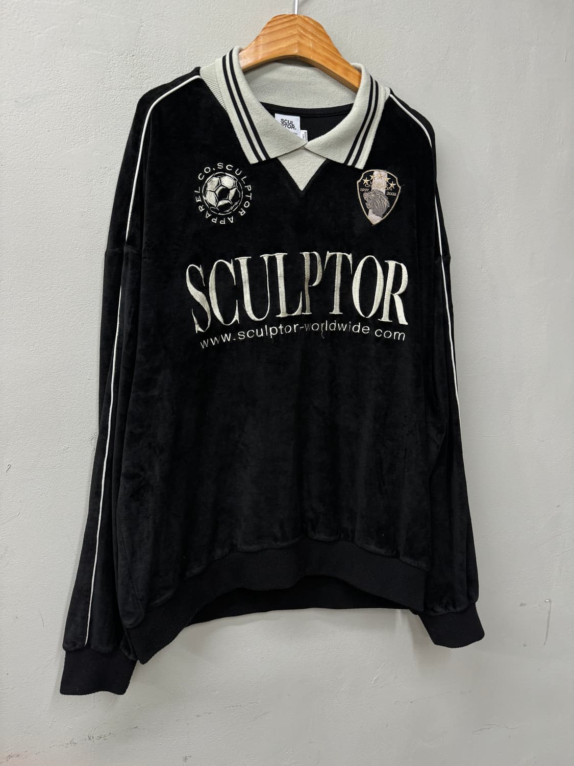 스컬프터 벨루어 벨벳 사커 저지 상품이미지3