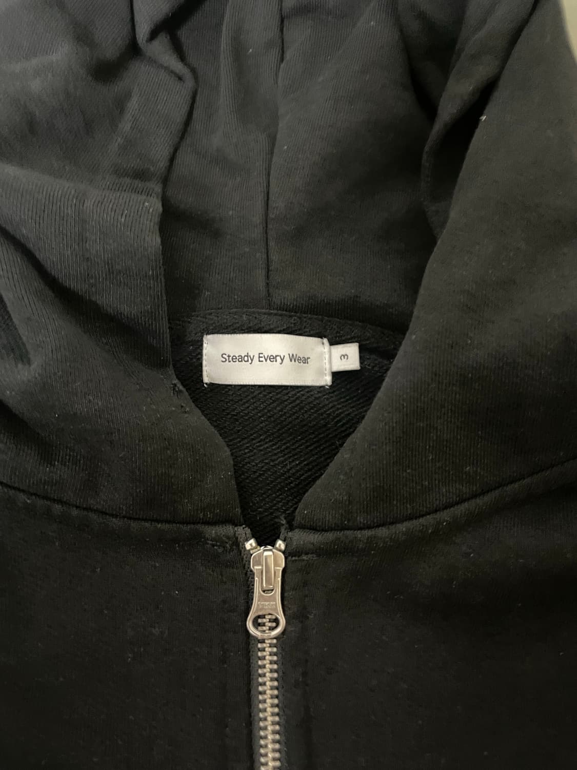 스테디에브리웨어 후드집업 [블랙] 상품이미지2