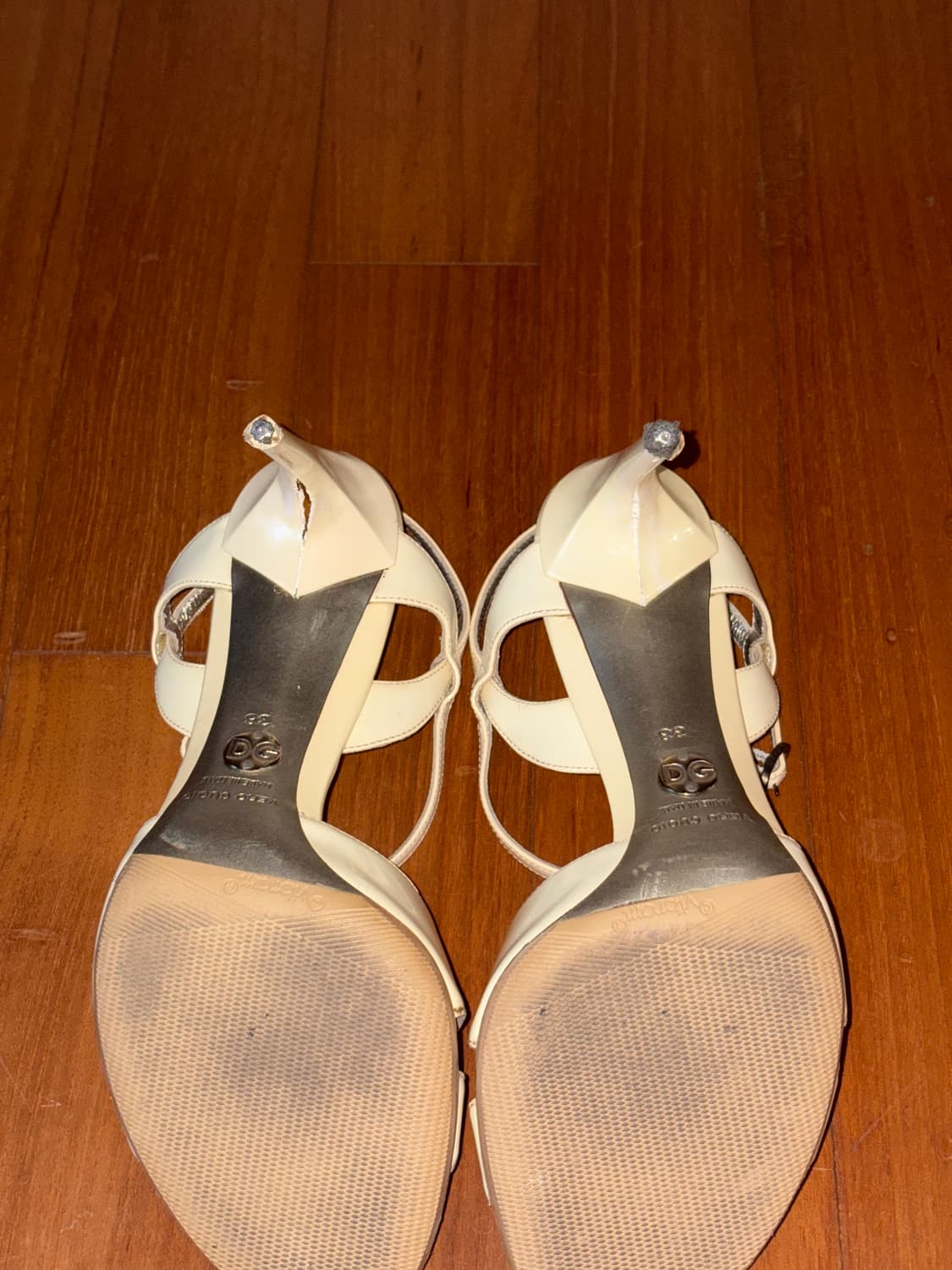 돌체앤가바나 빈티지 키튼 힐 샌들 38 상품이미지5