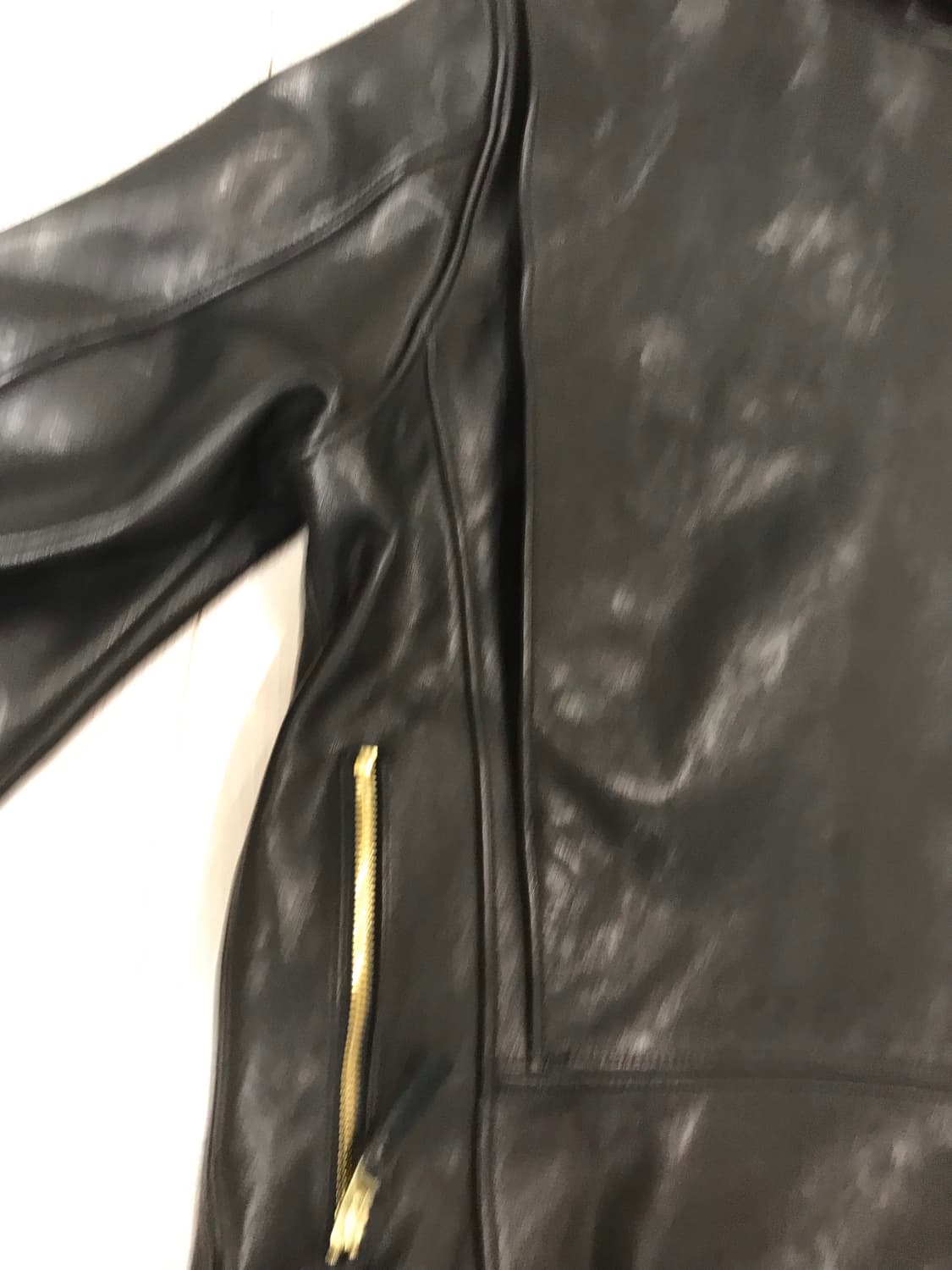 Jiash J24 D포켓 소가죽 카우하이드 더블 라이더 블랙 가죽 재킷 상품이미지6