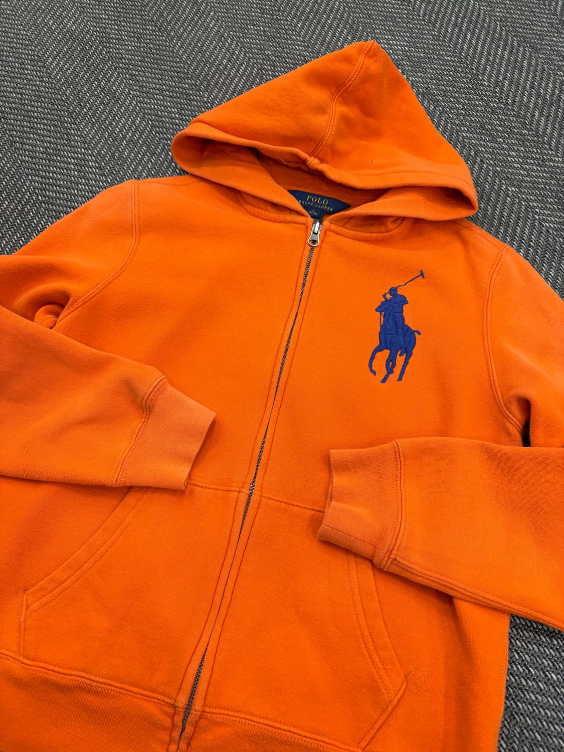 폴로 후드집업 오렌지 상품이미지4