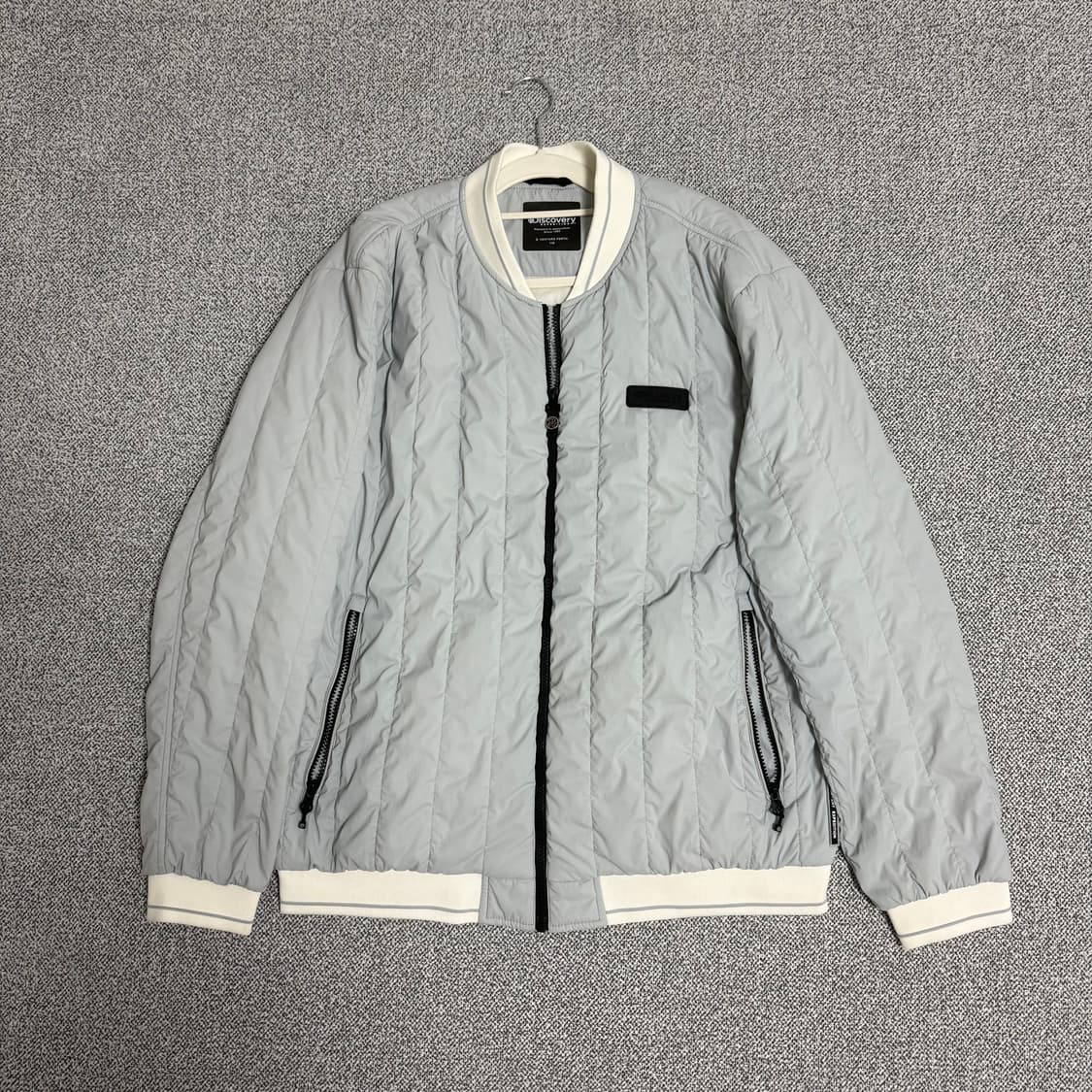 디스커버리 버티컬 퀄팅자켓 경량패딩 110 하늘색 상품이미지1