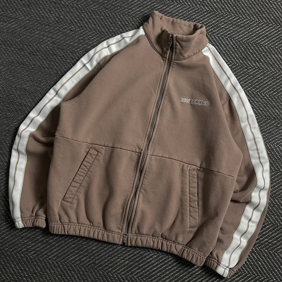 뉴발란스 사이드 라인 기모 트랙 자켓 브라운y 4736 상품이미지1