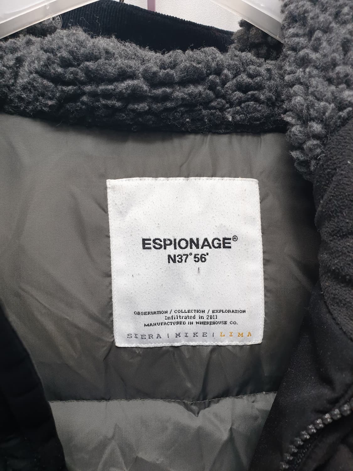 에스피오나지 블랙 후드 패딩 점퍼 상품이미지5