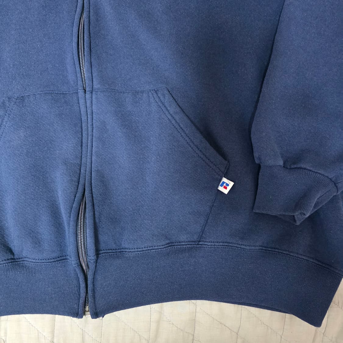 [XXL] 90s 러셀 애슬레틱 후드집업 네이비 굿컨디션 ver.15 상품이미지2