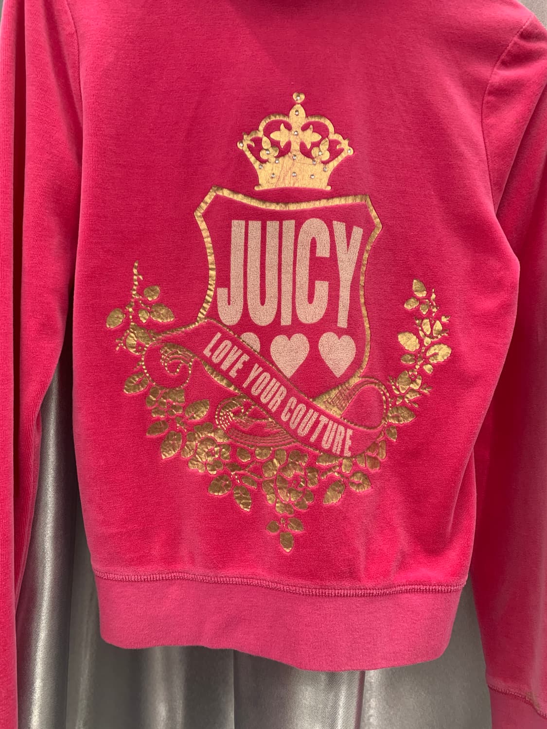Juicy Couture Y2k  Velvet Hood Zip up 상품이미지7