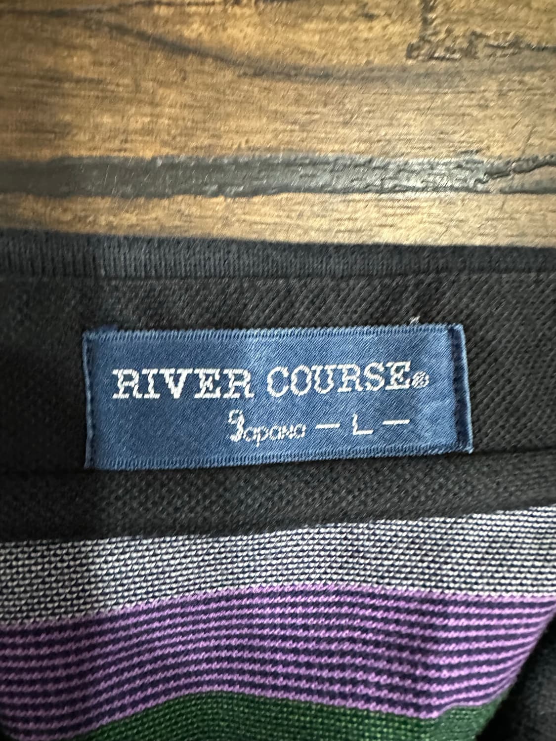 일본빈티지 River Course 스트라이프 카라티 L 상품이미지4
