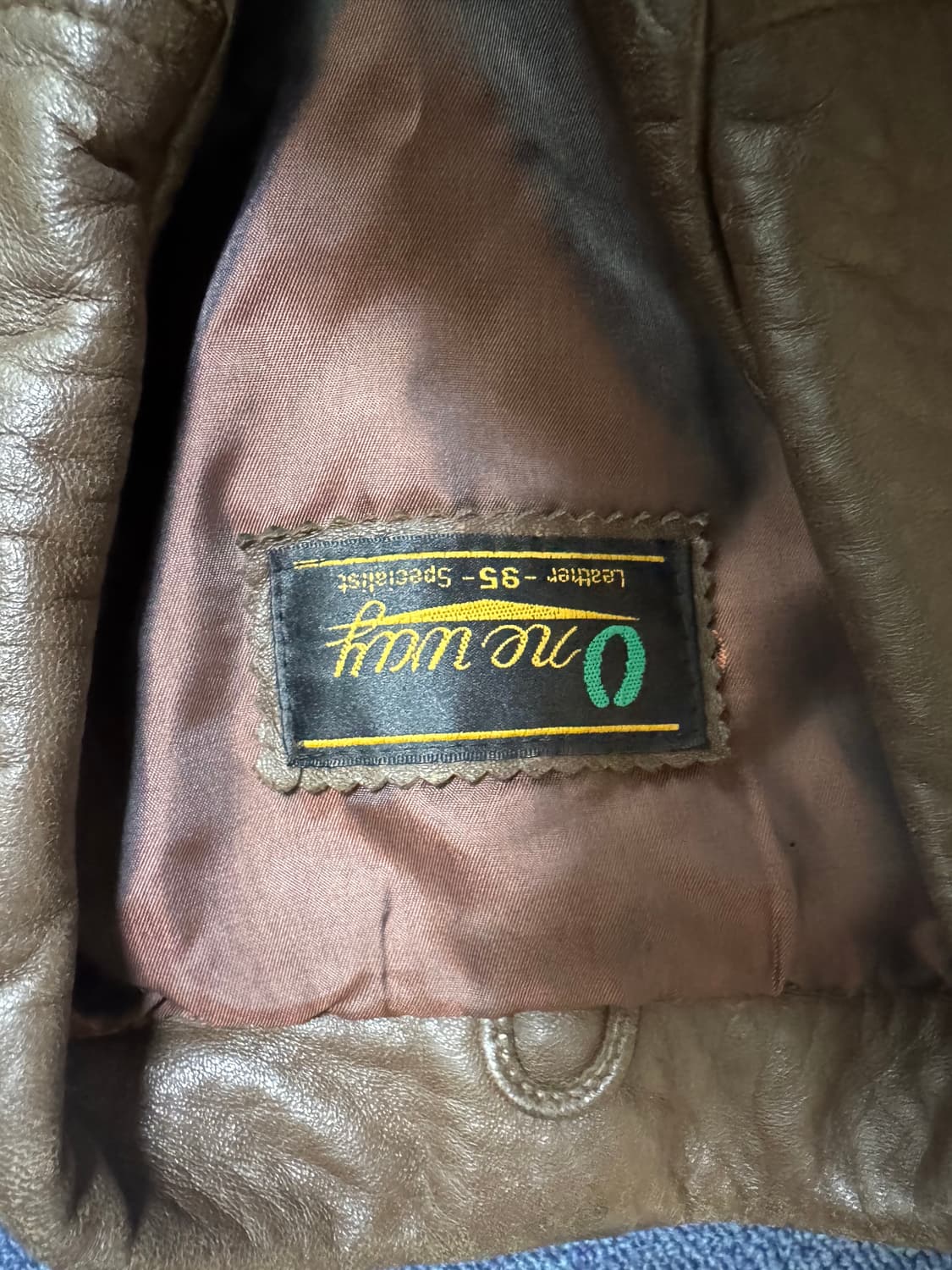 브라운 양가죽 가죽자켓 상품이미지3