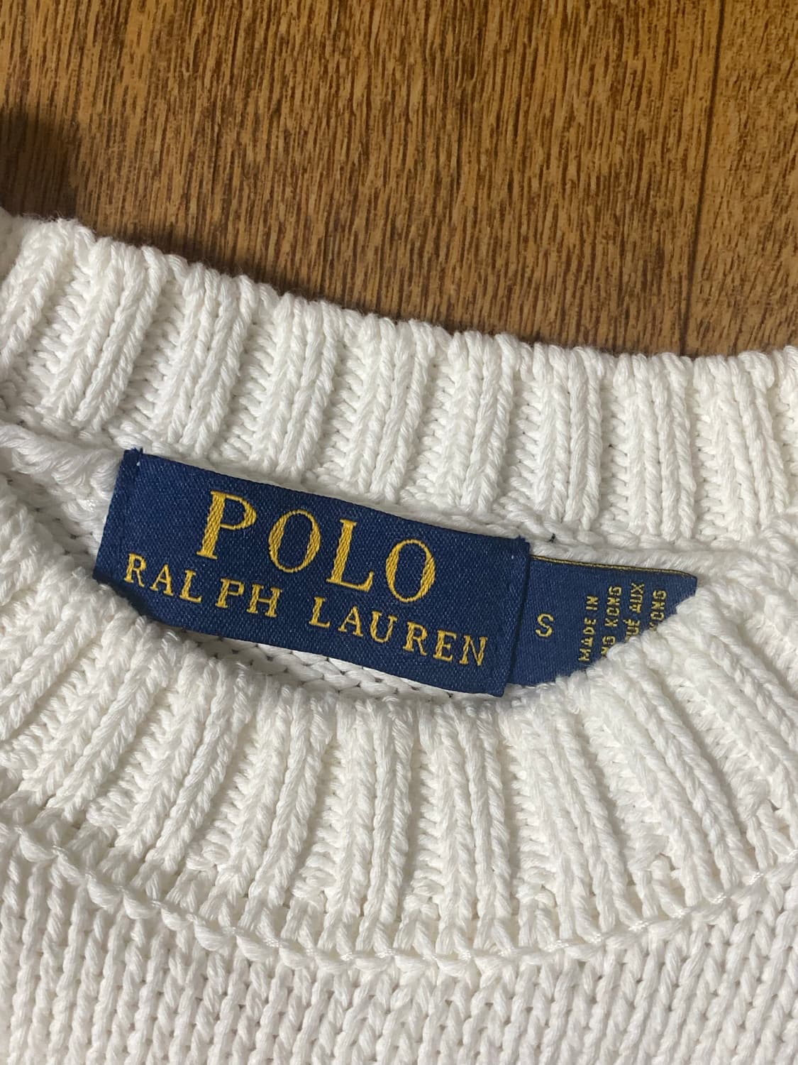 (상태최상!!)폴로 성조기 니트 화이트 상품이미지3