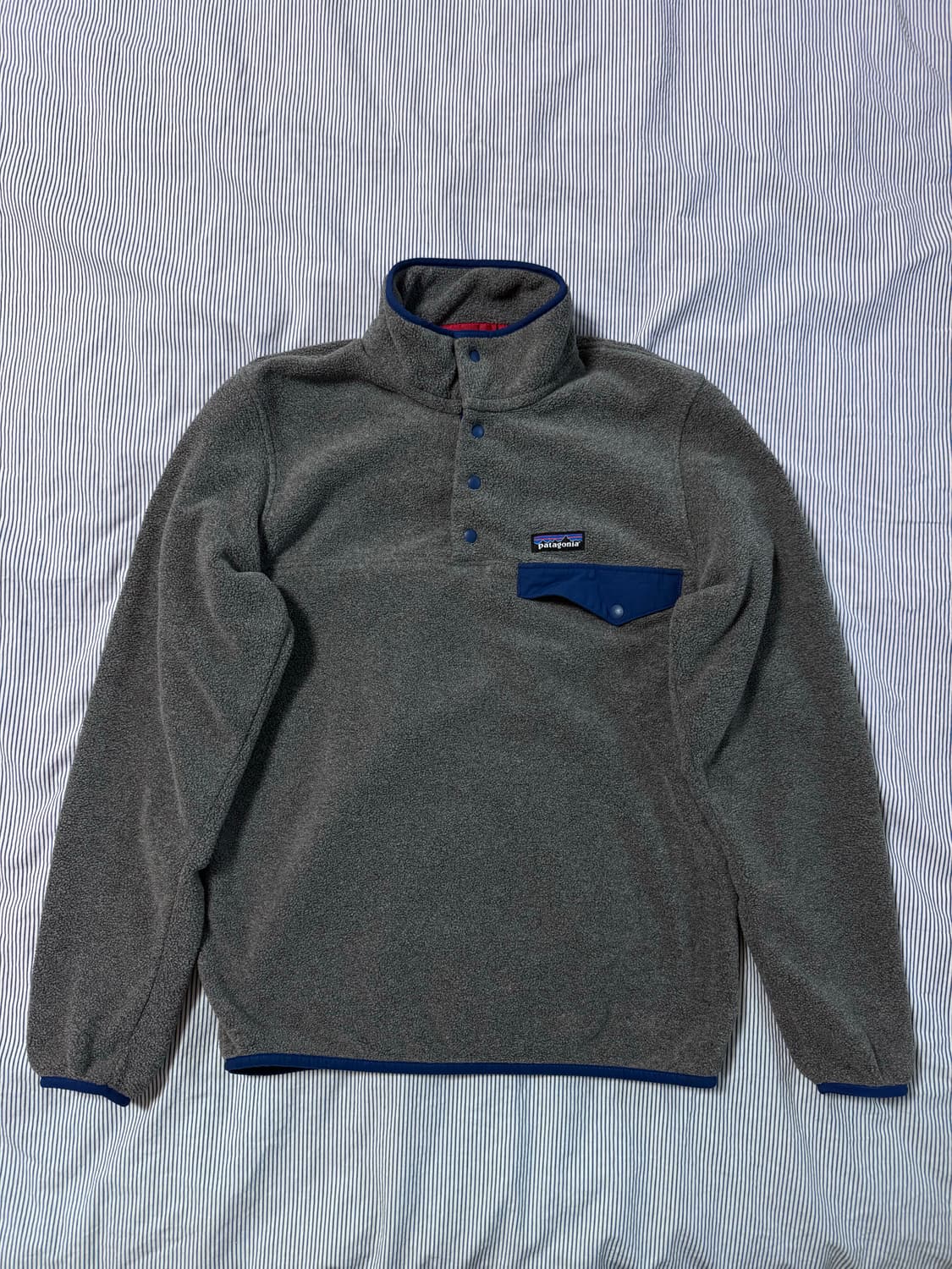 파타고니아 신칠라 스냅-T 플리스 풀오버 니켈 블루 S 상품이미지3