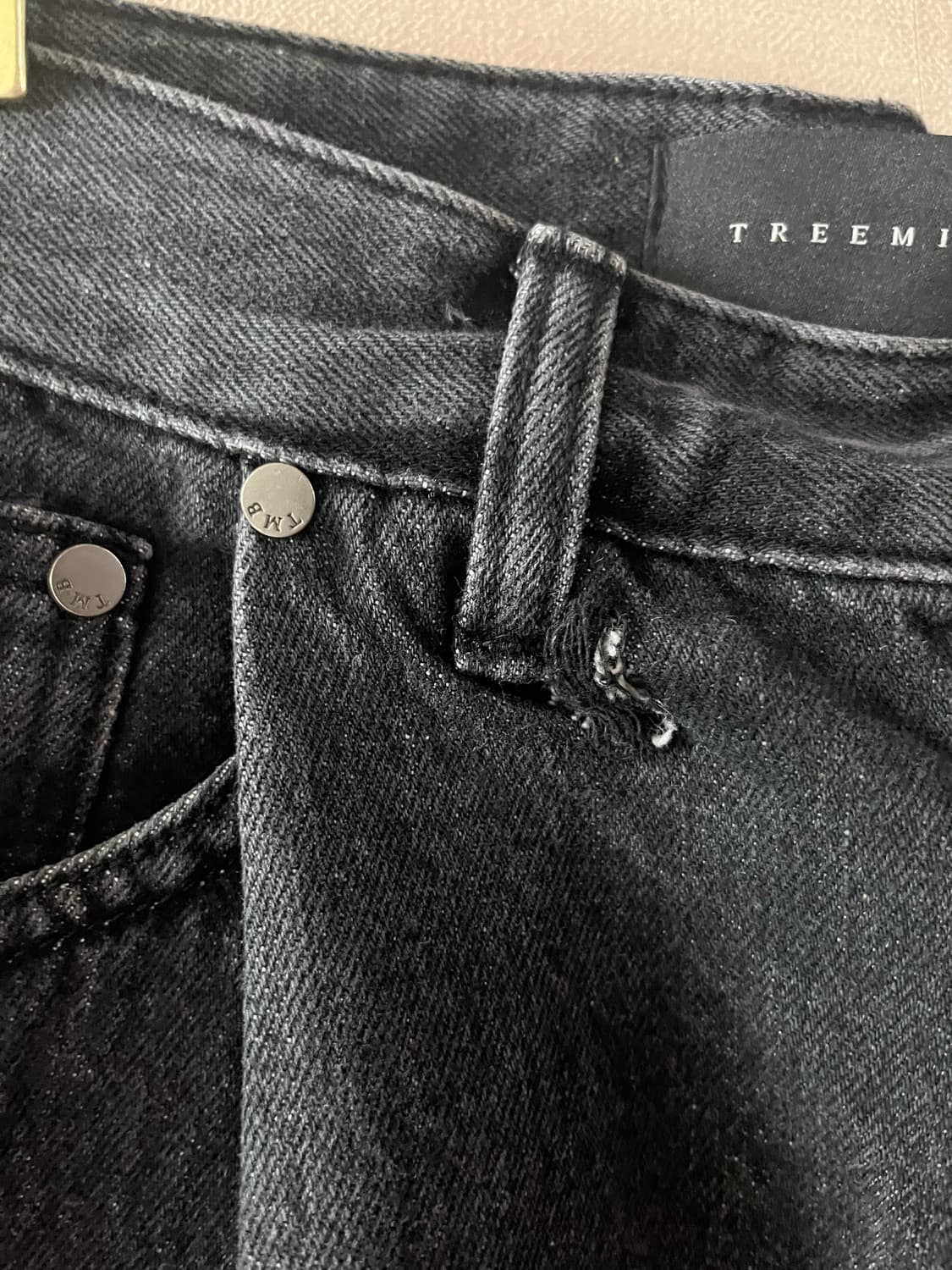 트리밍버드 원버튼 셋업팬츠 (블랙 2 size) 상품이미지9