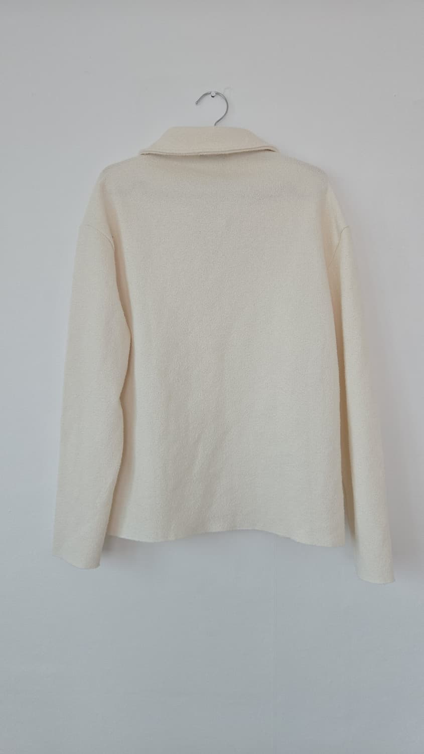 Zara 드로스트링 스웨트 셔츠 크림 상품이미지3