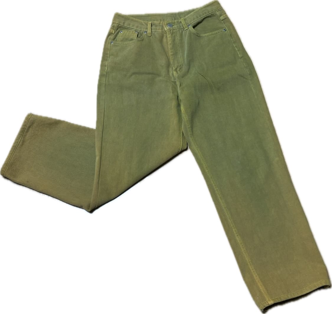 INTEMPOMOOD 올리브 워싱 코튼 팬츠 상품이미지1