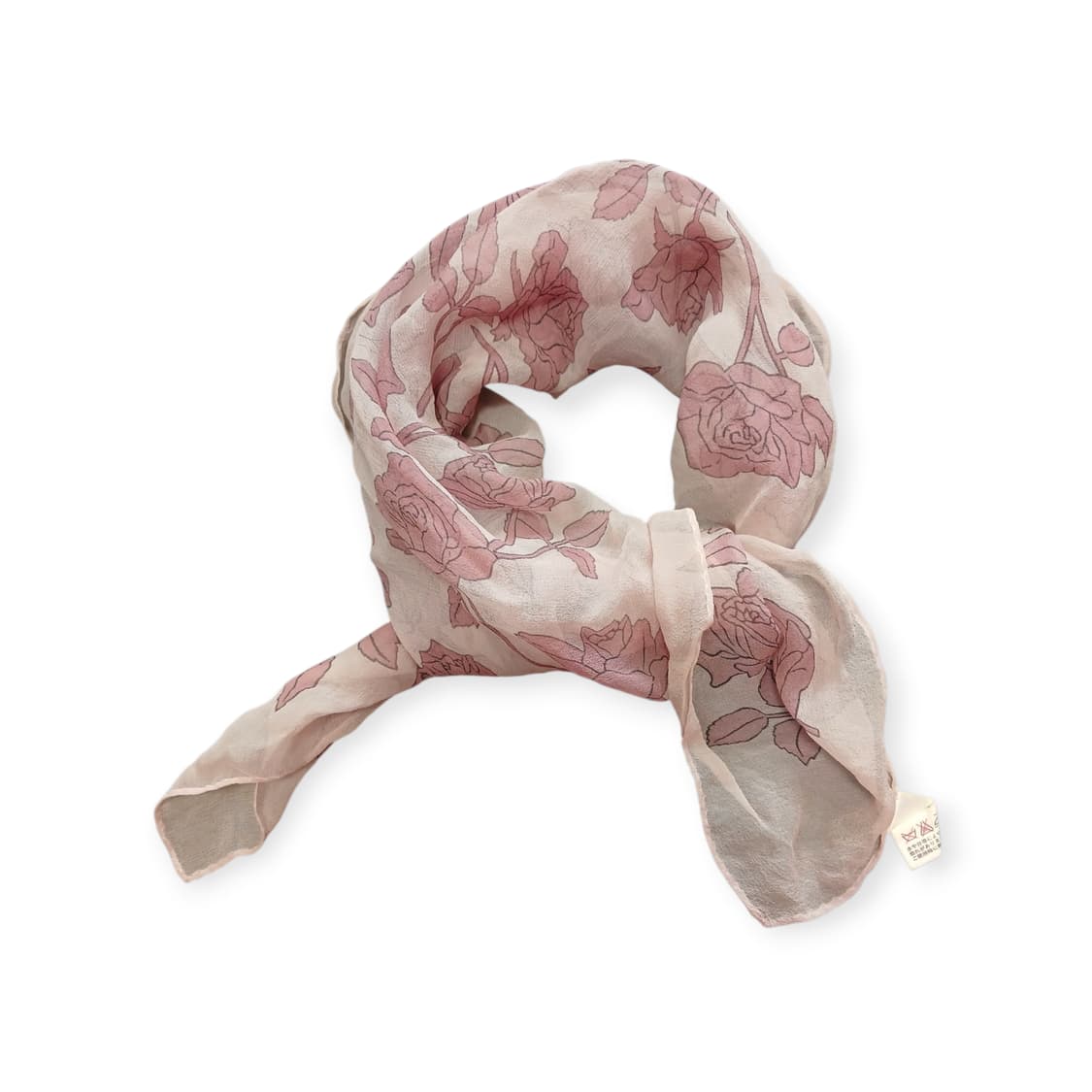 모리걸 빈티지 로즈 실크스카프  상품이미지1