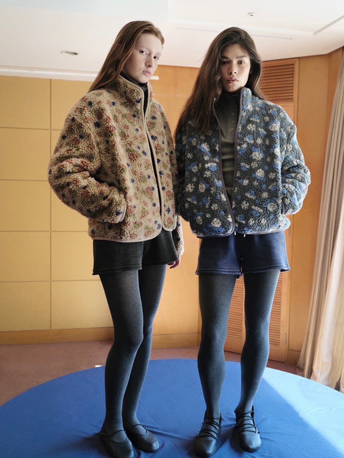 [새상품] 레이브 플라워 플리스 자켓 1사이즈 Grey 상품이미지2