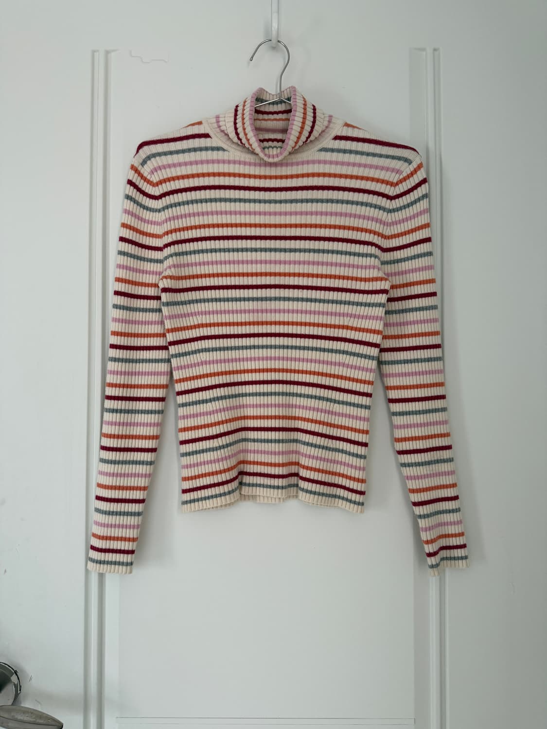 일본빈티지 Gap 멀티 스트라이프 터틀넥 상품이미지4