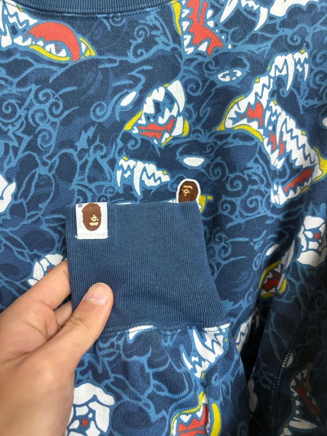 베이프 재패니즈 타투 카모 릴랙시드 핏 크루넥 맨투맨  상품이미지3