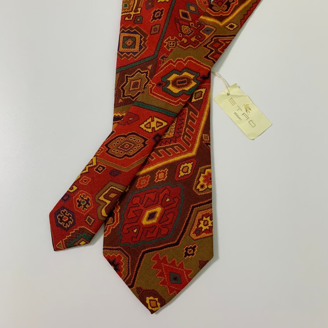 (미사용품) 에트로(ETRO) 명품넥타이 혼용 택달린 A+등급 9.3cm 상품이미지1